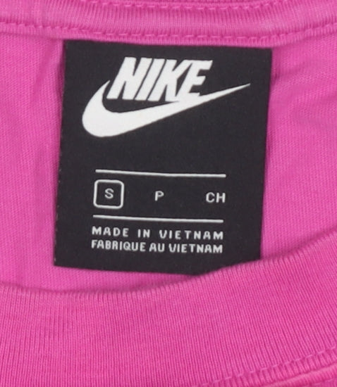 Womens UK Size S Nike Pink Basic T-Shirt