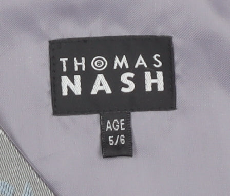 Thomas Nash Boys Grey Formal Waistcoat 5-6 Years Wedding Suit