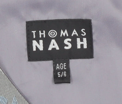 Thomas Nash Boys Grey Formal Waistcoat 5-6 Years Wedding Suit