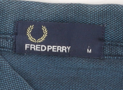 Fred Perry Men's Blue Polo Shirt M Short Sleeve