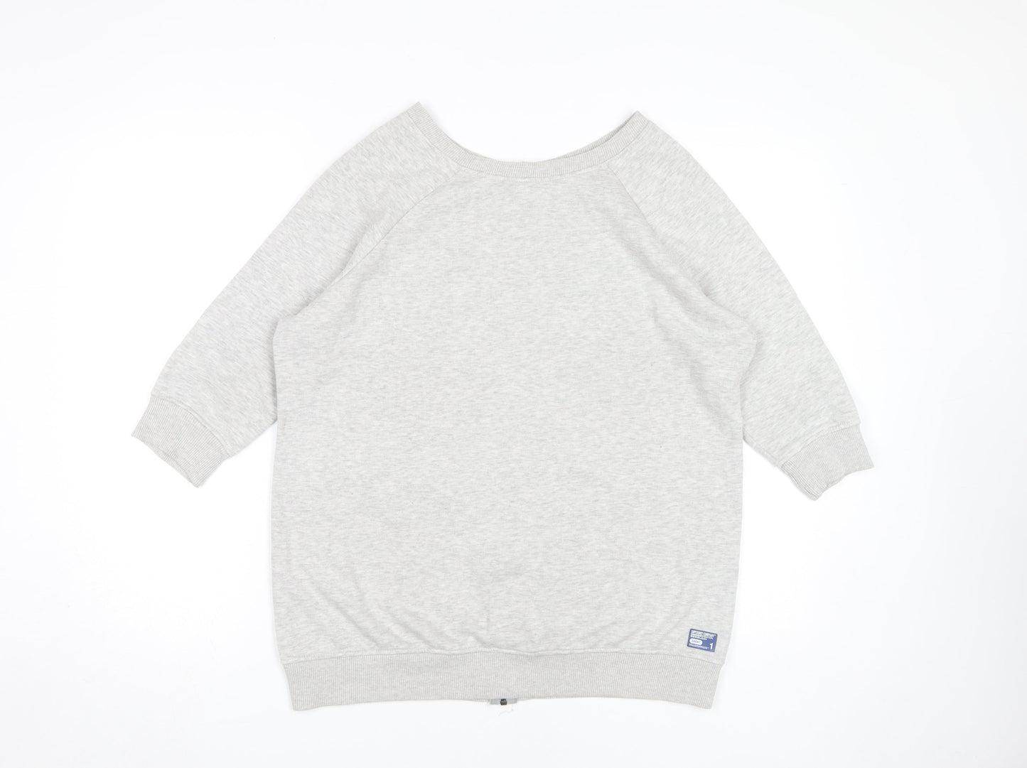 Superdry Women's Grey Sweatshirt Size S Full Zip