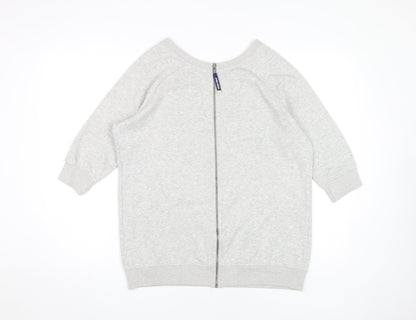 Superdry Women's Grey Sweatshirt Size S Full Zip