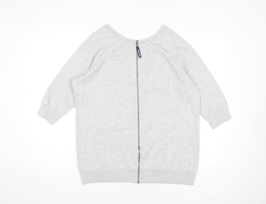 Superdry Women's Grey Sweatshirt Size S Full Zip