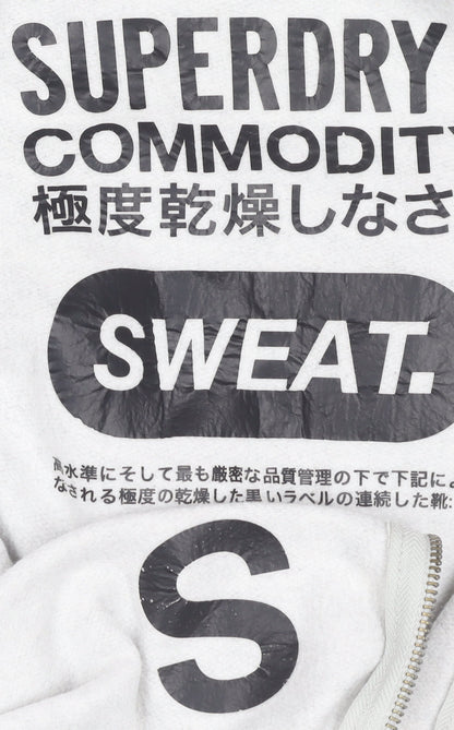 Superdry Women's Grey Sweatshirt Size S Full Zip