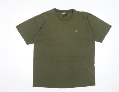 Nike Men's Green XL T-Shirt, Cotton Crew Neck