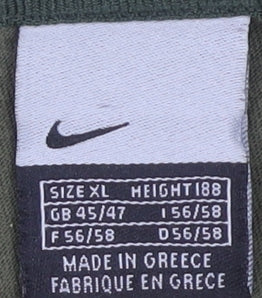 Nike Men's Green XL T-Shirt, Cotton Crew Neck