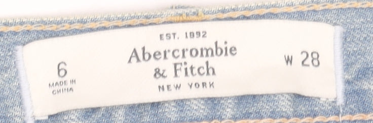 Abercrombie & Fitch Women's Blue Distressed Jeans