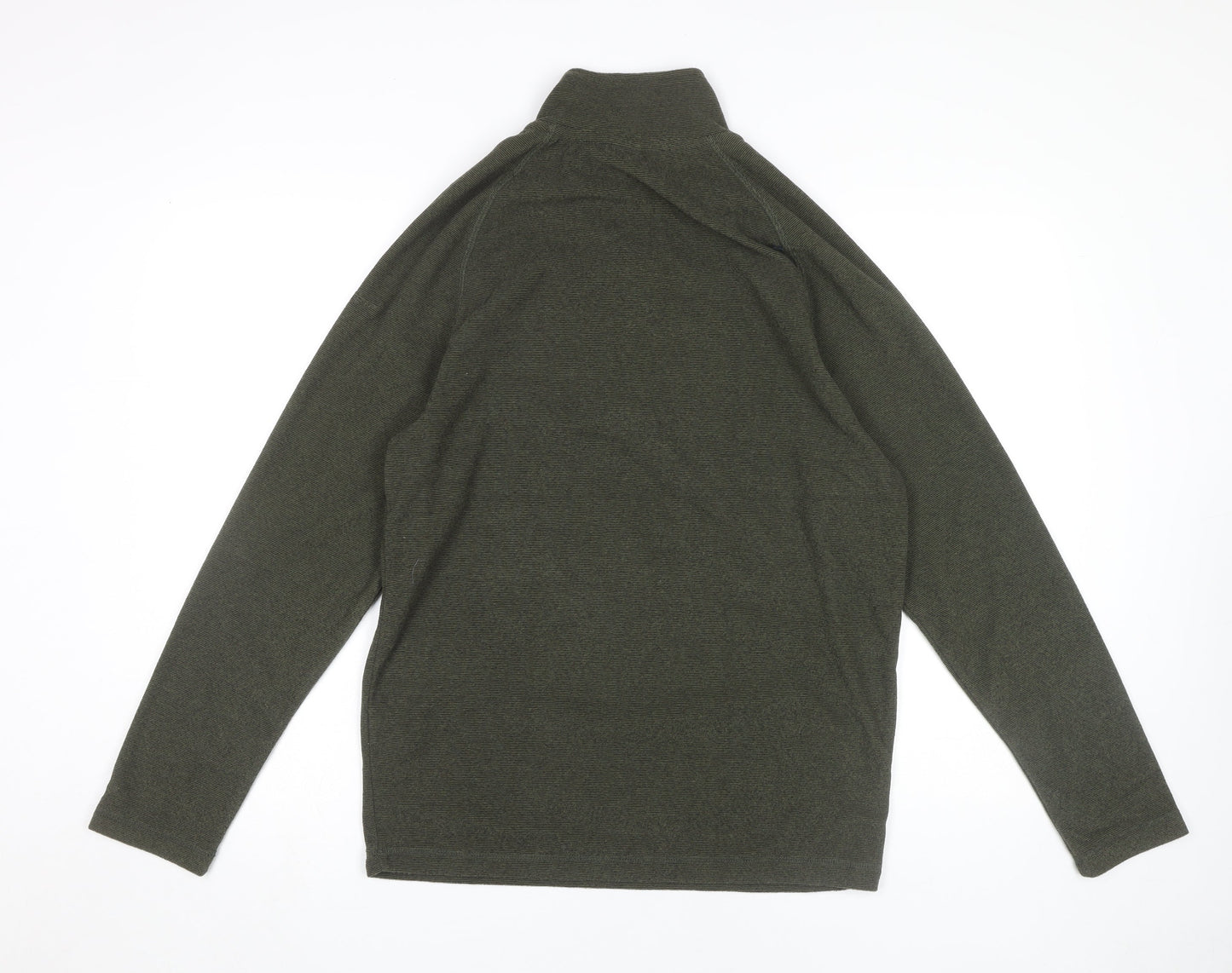 Trespass Men's Green 1/4 Zip Fleece Hoodie, Size M