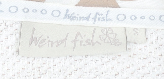 Womens UK Size S Weird Fish Ivory Hooded