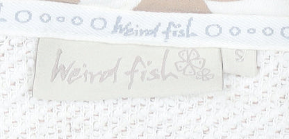 Womens UK Size S Weird Fish Ivory Hooded
