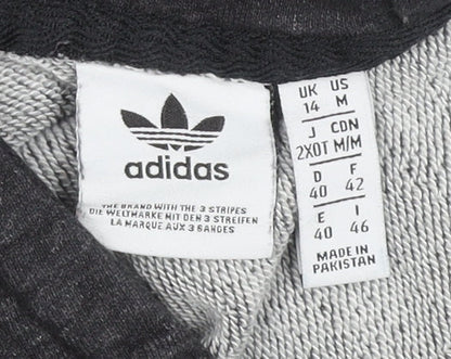 Adidas Black Unisex Pullover Hoodie Size 14