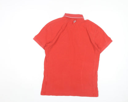 Unisex Adults UK Size M PUMA Red Basic Polo