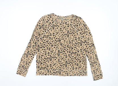 Banana Republic Women's Beige Animal Print T-Shirt M