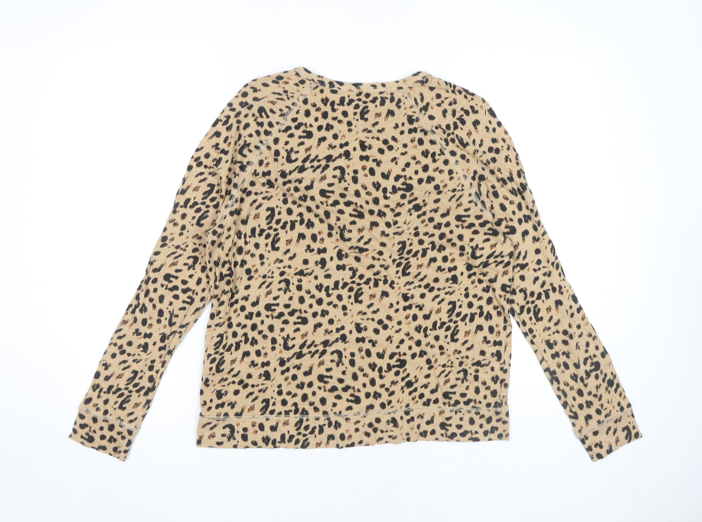 Banana Republic Women's Beige Animal Print T-Shirt M