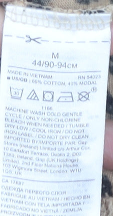 Banana Republic Women's Beige Animal Print T-Shirt M