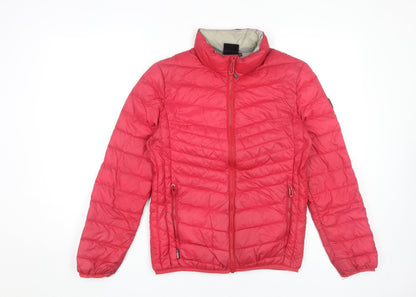 Womens UK Size XS Surfanic Red Puffer Jacket