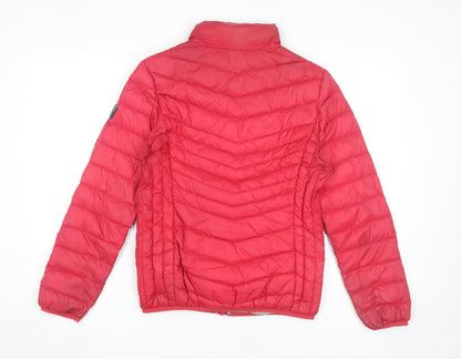 Womens UK Size XS Surfanic Red Puffer Jacket