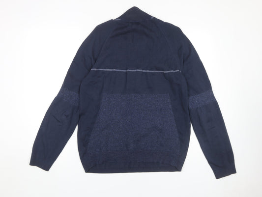 Hugo Boss Men's XL Blue Pullover Jumper