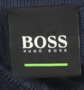 Hugo Boss Men's XL Blue Pullover Jumper