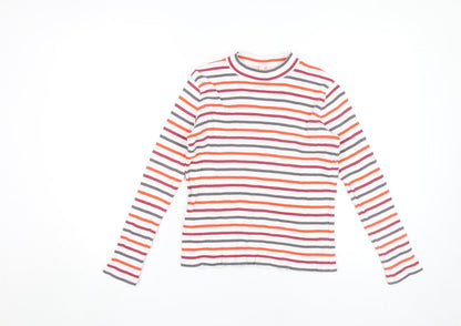 Jigsaw Junior Girls Multicoloured Striped Long Sleeve T-Shirt 12-13