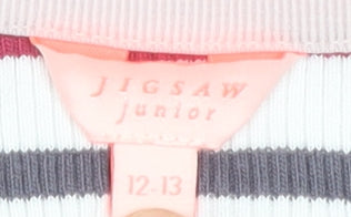 Jigsaw Junior Girls Multicoloured Striped Long Sleeve T-Shirt 12-13