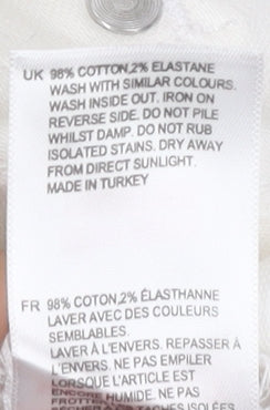 Womens UK Size 10 White Stuff Regular Fit Straight White Jeans
