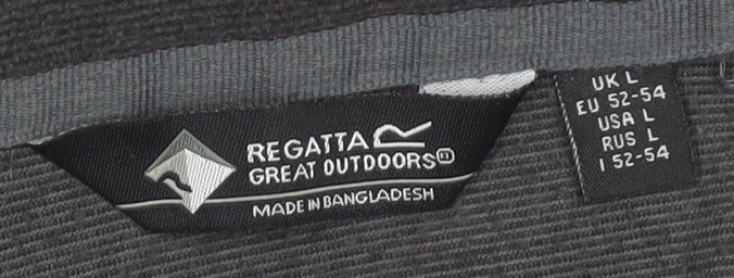 Unisex Adults UK Size L Regatta Black Full Zip