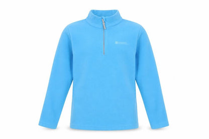 Front view of Mountain Warehouse Blue boys’ henley sweatshirt - 11-12 years