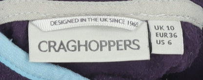 Craghoppers Women's Purple Polyester Sweatshirt Size 10