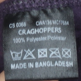 Craghoppers Women's Purple Polyester Sweatshirt Size 10