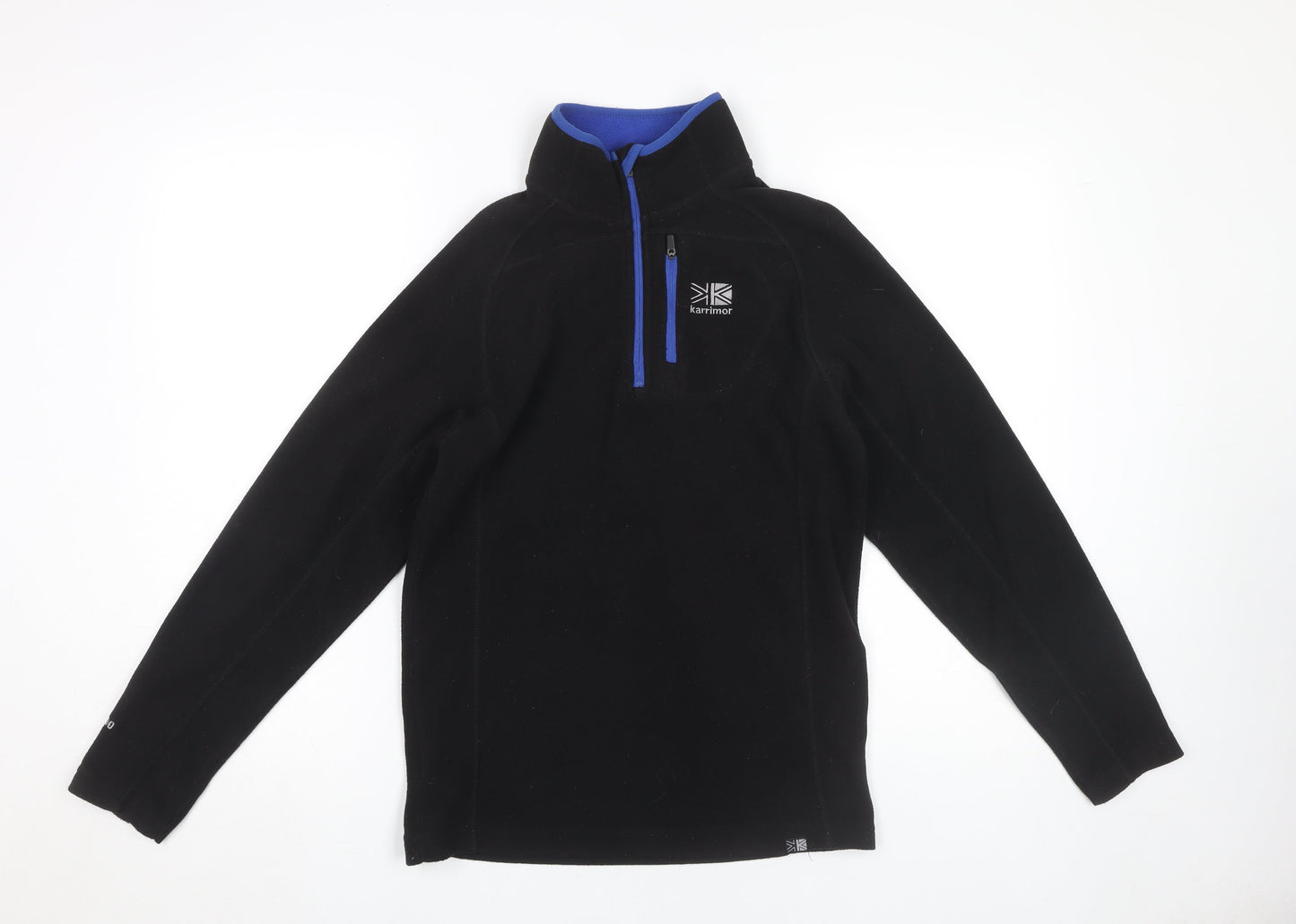 Karrimor Boys Black Fleece 1/2 Zip Sweatshirt, 13 Years