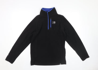 Karrimor Boys Black Fleece 1/2 Zip Sweatshirt, 13 Years