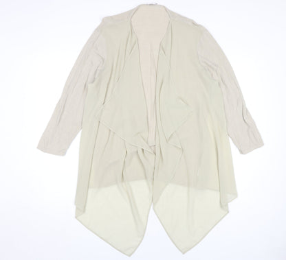 Colebrooke by Windsmoor Women's Beige Open Front Cardigan M
