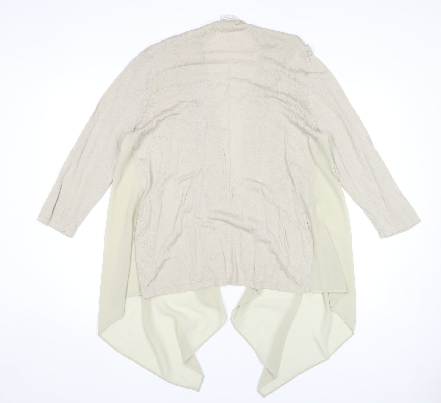 Colebrooke by Windsmoor Women's Beige Open Front Cardigan M