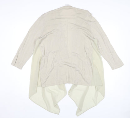 Colebrooke by Windsmoor Women's Beige Open Front Cardigan M