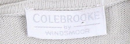 Colebrooke by Windsmoor Women's Beige Open Front Cardigan M