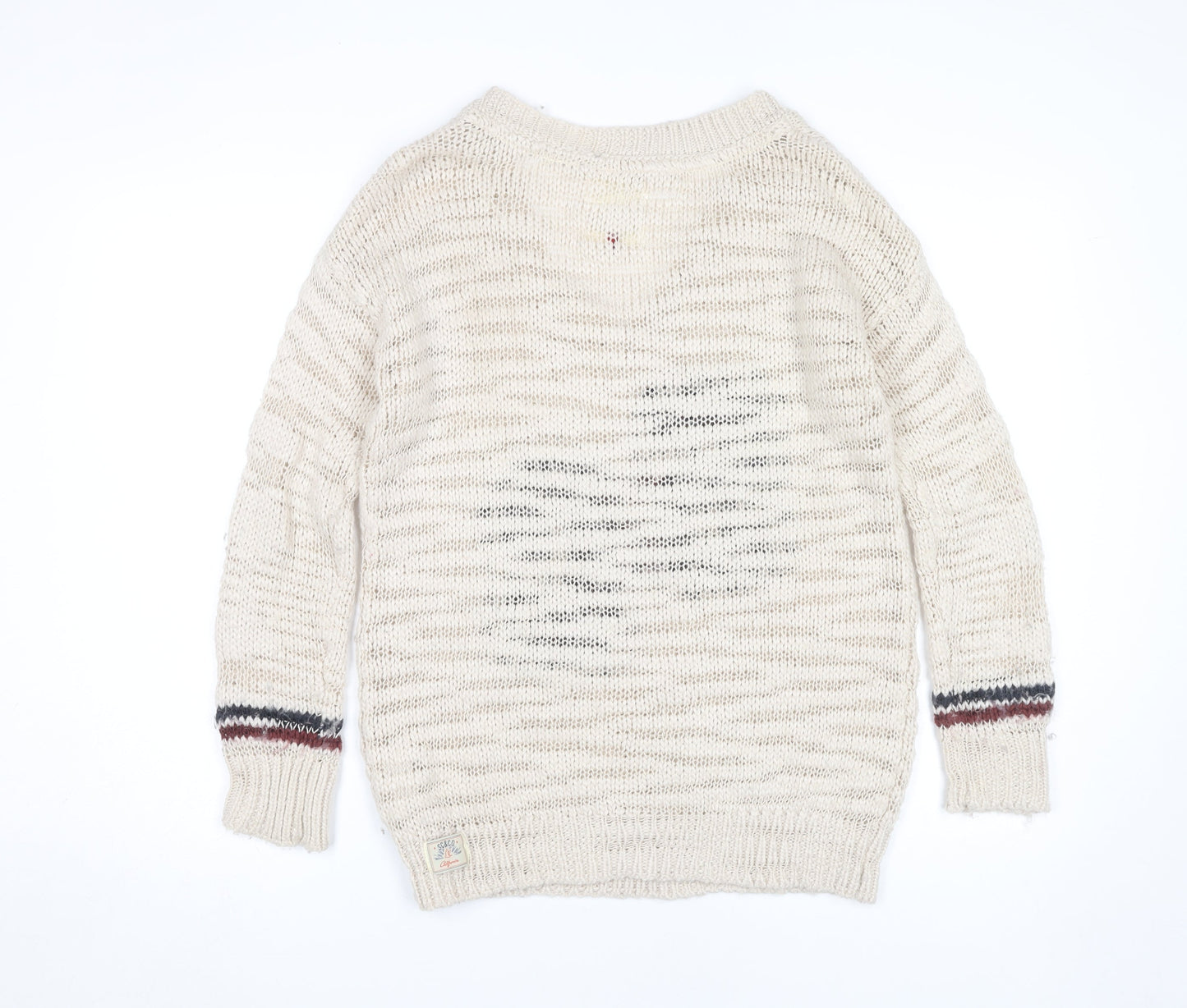 Womens UK Size 8 SoulCal & Co Beige Pullover Jumper
