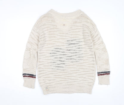 Womens UK Size 8 SoulCal & Co Beige Pullover Jumper