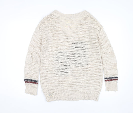Womens UK Size 8 SoulCal & Co Beige Pullover Jumper