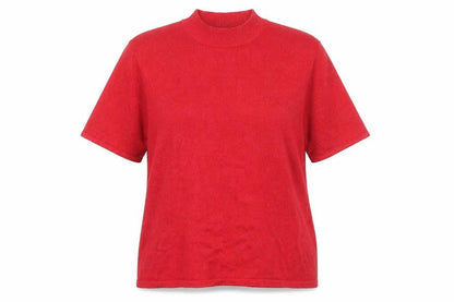 Womens UK Size L Jacques Vert Red Basic T-Shirt