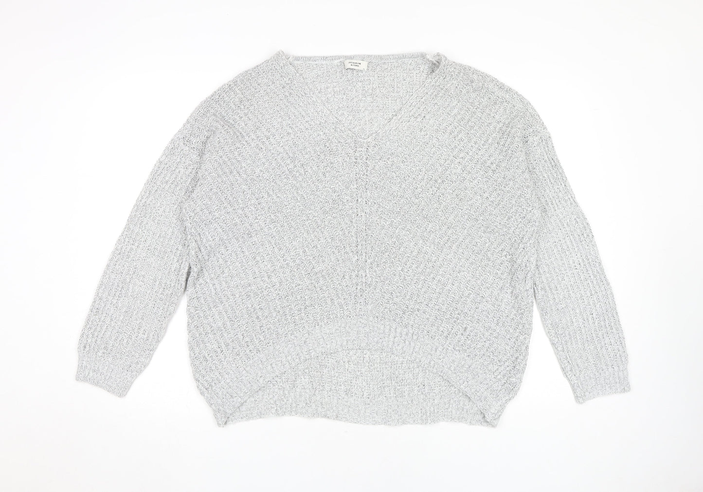 Womens UK Size XL Jacqueline de Yong Grey Pullover Jumper