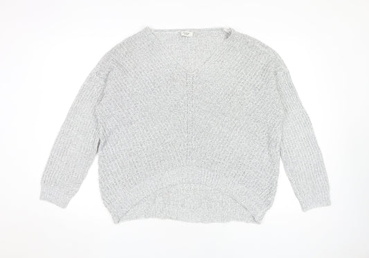 Womens UK Size XL Jacqueline de Yong Grey Pullover Jumper