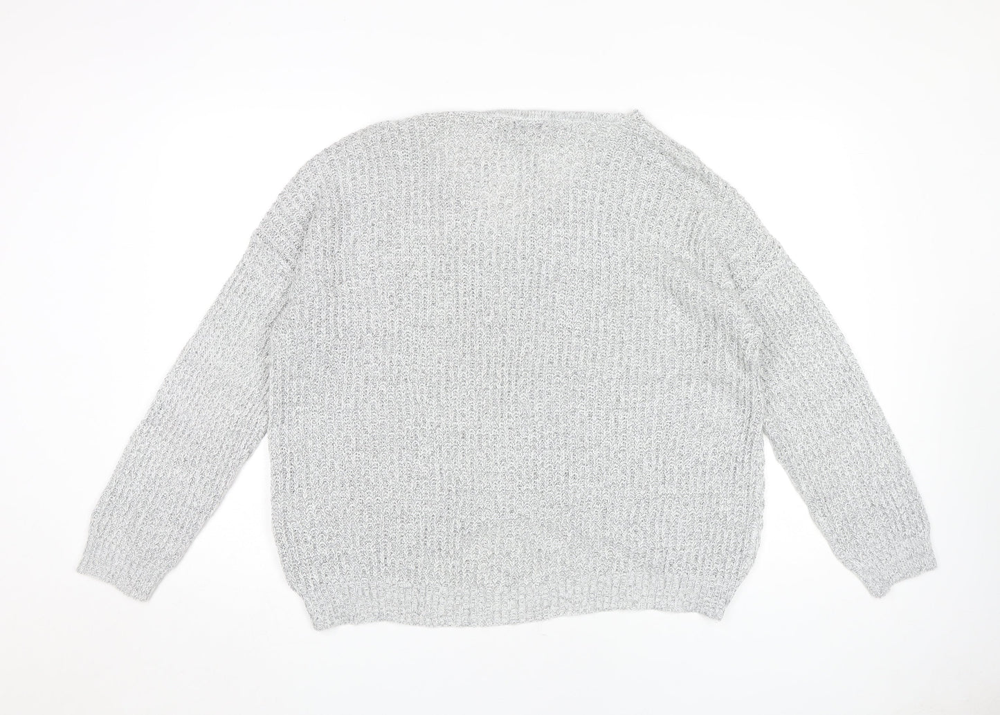 Womens UK Size XL Jacqueline de Yong Grey Pullover Jumper