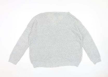Womens UK Size XL Jacqueline de Yong Grey Pullover Jumper