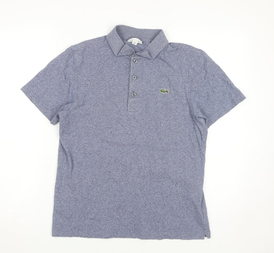 Lacoste Men's Blue Polo Shirt M - Sporty and Stylish