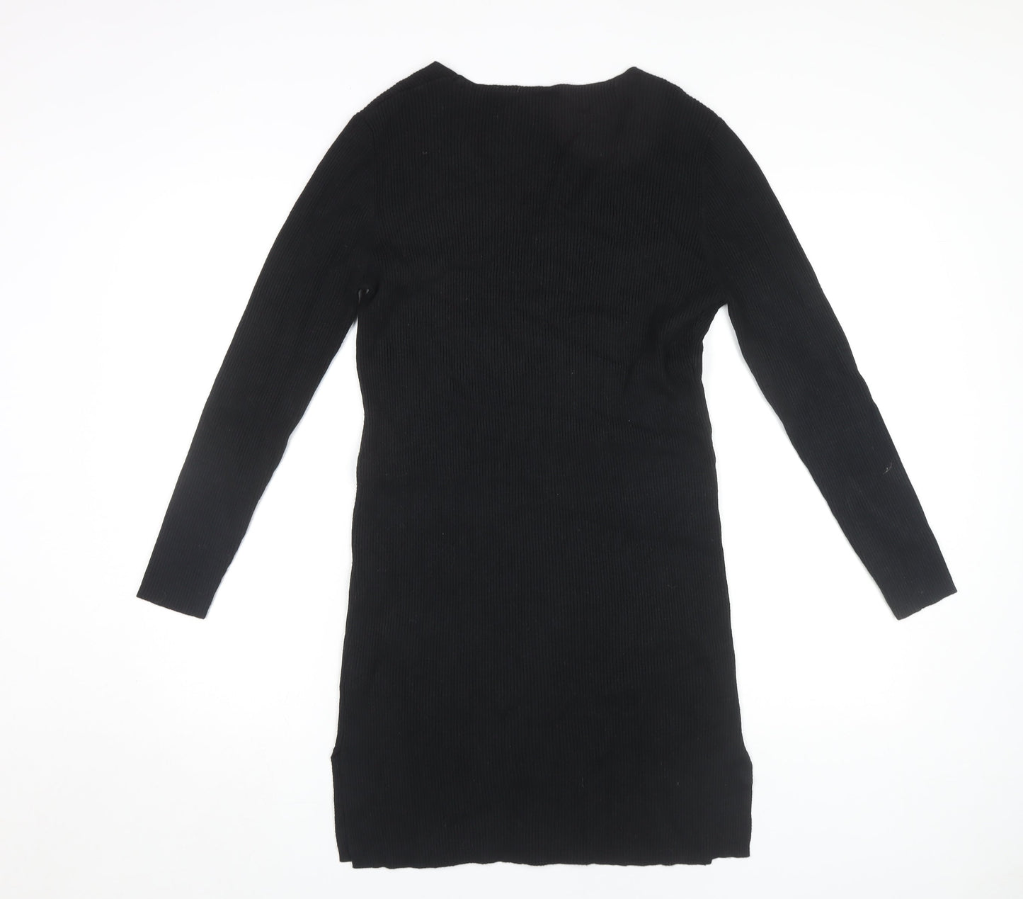 Firetrap Women's Black V-Neck Knit Dress Size 10