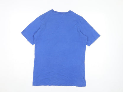 Nike Boys Blue XL Graphic Logo T-Shirt, Casual Short Sleeve