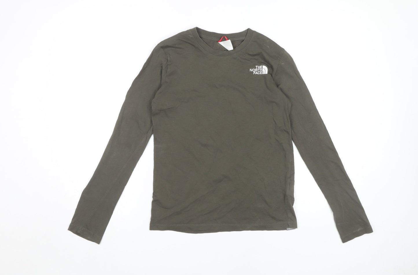 The North Face Boys Green Long Sleeve T-Shirt Size L