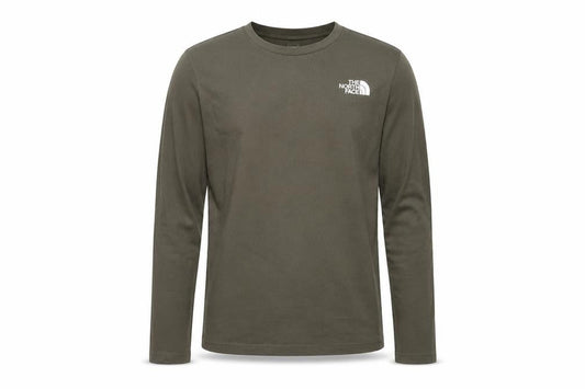 The North Face Boys Green Long Sleeve T-Shirt Size L