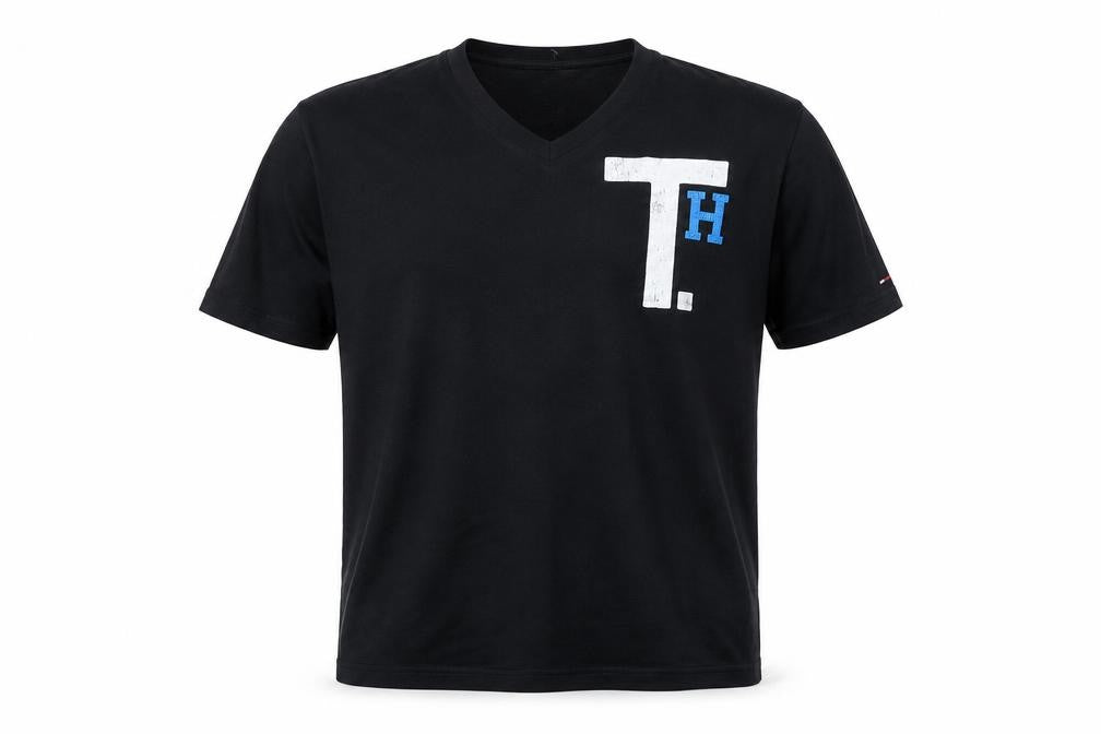 Mens UK Size XLT Tommy Hilfiger Black  T-Shirt